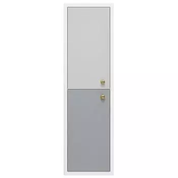 Шкаф-пенал Brevita Анастейша 35 левый серый