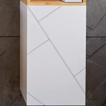 Шкаф-пенал Бриклаер Кристалл 60 белый (4627125416019)