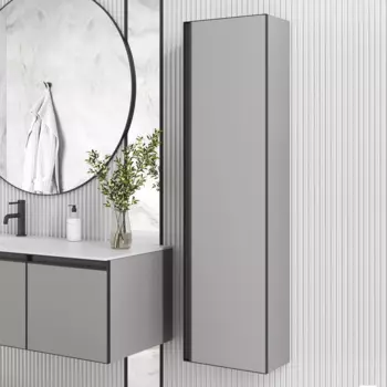 Шкаф-пенал для ванной Armadi Art Quatro luna, профиль anthracite