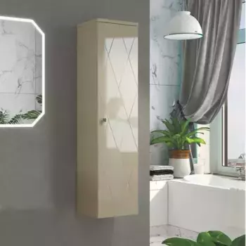 Шкаф пенал для ванной Comforty Кремона латте