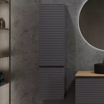 Шкаф пенал для ванной Jorno Cossety 35 антрацит