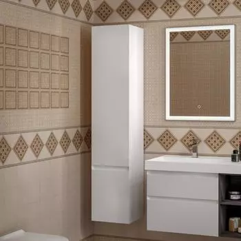 Шкаф пенал для ванной KERAMA MARAZZI Cubo 165 R белый матовый