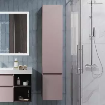 Шкаф пенал для ванной KERAMA MARAZZI Cubo 165 L мальва матовый