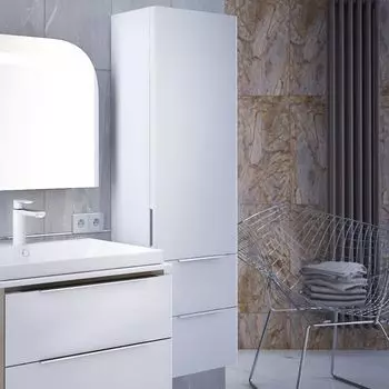 Шкаф-пенал Iddis Calipso 40 подвесной, белый