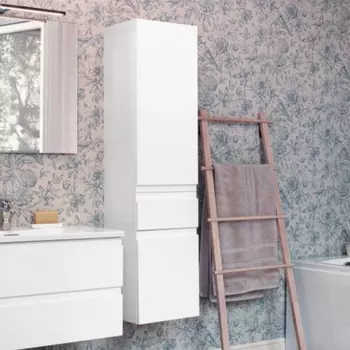 Шкаф пенал для ванной Jacob Delafon Madeleine EB2069D-J51 R белый матовый