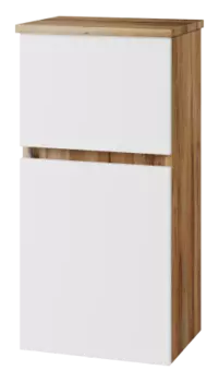 Шкаф-пенал Misty Ива 40 белый - светлое дерево