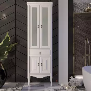 Шкаф-пенал Opadiris Лоренцо 56 белый матовый