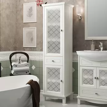 Шкаф-пенал Opadiris Омега 45 L бежевый матовый