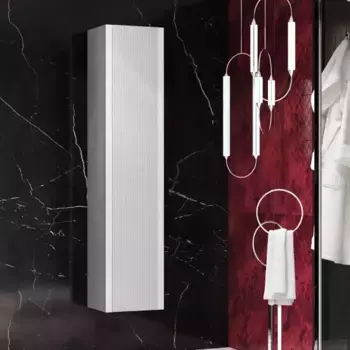 Шкаф-пенал подвесной Opadiris Рубинно 40 белый