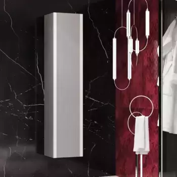 Шкаф-пенал подвесной Opadiris Рубинно 40 серый