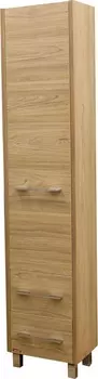 Шкаф пенал для ванной Sanflor Ларго R, вяз швейцарский