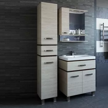 Шкаф пенал для ванной Sanflor Техас R, орегон