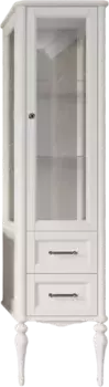 Шкаф-пенал ValenHouse Эстетика R белый ручки хром