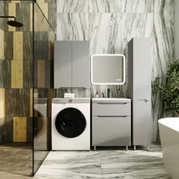 Шкаф подвесной Style Line Марелла мини 60 серый матовый