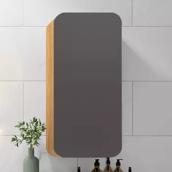 Шкаф Runo Ницца 35 правый дуб натуральный, графит