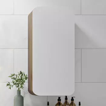 Шкаф Runo Ницца 35 правый темное дерево, белый