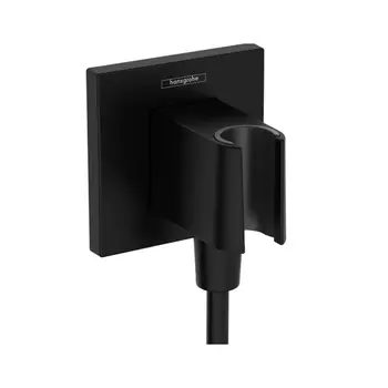 Шланговое подключение Hansgrohe FixFit E черный матовый