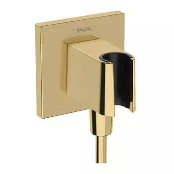 Шланговое подключение Hansgrohe FixFit E полированное золото