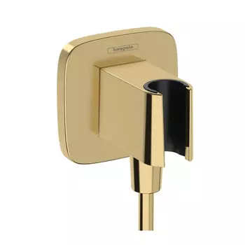Шланговое подключение Hansgrohe Fixfit Q полированное золото