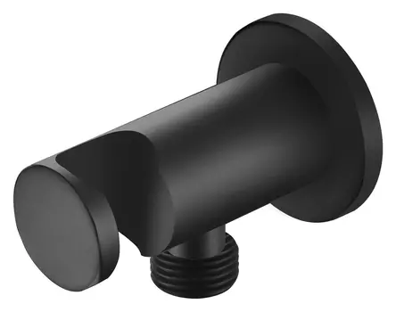 Шланговое подключение AQUATEK AQ2455MB с держателем душа, матовый черный