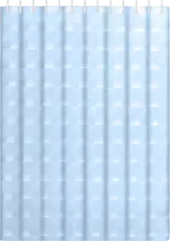 Штора для ванной Haiba 180х200 голубой 3D