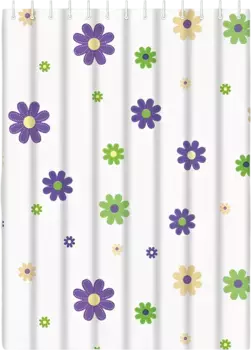 Штора для ванной Haiba цветы