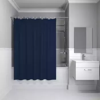 Штора для ванной IDDIS Base 180х200 BS04P18i11 синяя