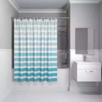 Штора для ванной IDDIS Base 180х200 голубая