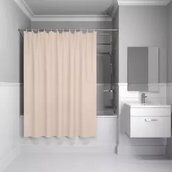 Штора для ванной IDDIS Promo 200x180 бежевая