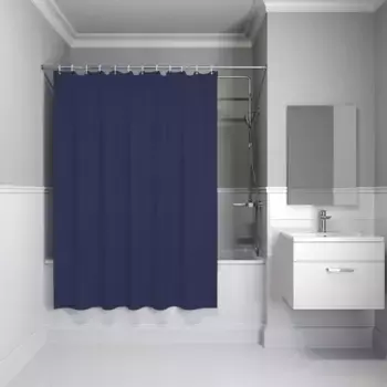 Штора для ванной IDDIS Promo 200x180 синяя