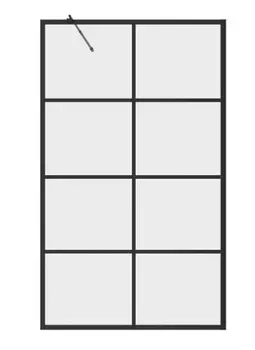 Шторка на ванну Grossman GR-105/90BLACK 90x150, профиль черный