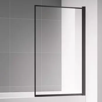 Шторка на ванну AQUAme AQM2859-R 80х140, профиль черный матовый