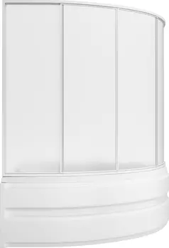 Шторка на ванну Bas Алегра 4 ств., пластик