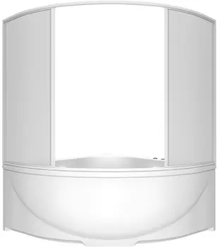 Шторка на ванну Bas Дрова 4 ств., пластик