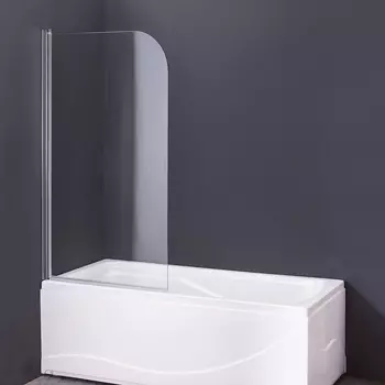 Шторка на ванну DIWO Кострома KS02-080TCR распашная, 80х135