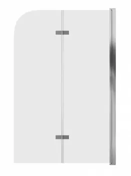 Шторка на ванну Grossman 100х150 профиль хром (GR-106100)