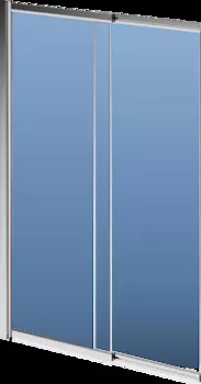 Шторка на ванну KERAMA MARAZZI Vetro VE.100.BSD.CR 100x150, профиль хром