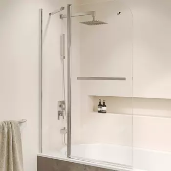Шторка на ванну RGW Screens 100х150 03111210-11 хром, стекло прозрачное