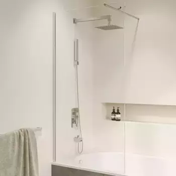 Шторка на ванну RGW Screens 80x150 351105108-11 хром, стекло прозрачное