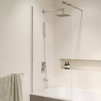 Шторка на ванну RGW Screens SC-052 90x150 профиль хром стекло прозрачное