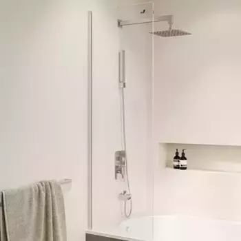 Шторка на ванну RGW Screens SC-056-8 50х150 профиль хром стекло прозрачное