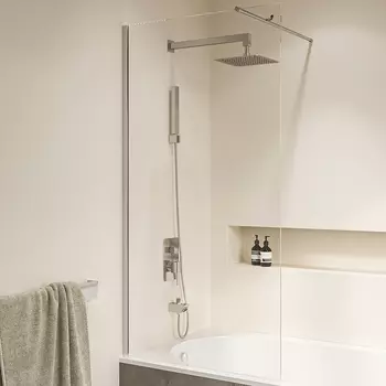 Шторка на ванну RGW Screens SC-150 60x150 профиль хром стекло прозрачное