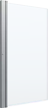 Шторка на ванну Triton Соло-Квад 75х140 профиль хром стекло прозрачное