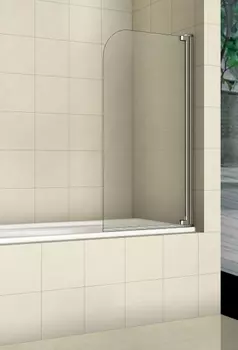 Шторка на ванну Weltwasser 80х140 10000001222 профиль хром, стекло прозрачное