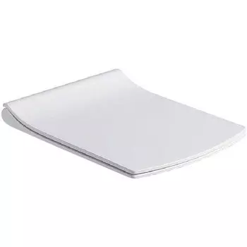 Сиденье для подвесного унитаза Black&White Universell белое с микролифтом