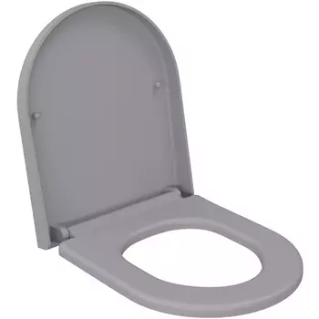 Сиденье для унитаза Ambassador Nord серое матовое с микролифтом