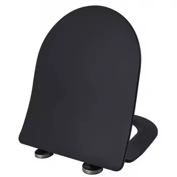 Сиденье для унитаза Esbano Amapola с системой микролифт, черный матовый (ZAESUPAMABM0755)
