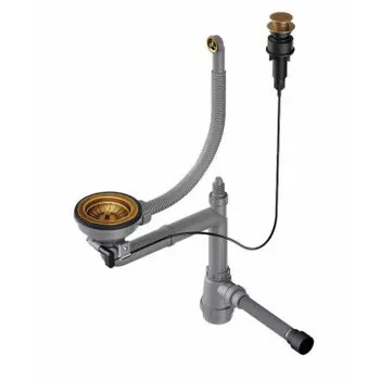 Сифон для кухонной мойки Omoikiri 4956615 античная латунь