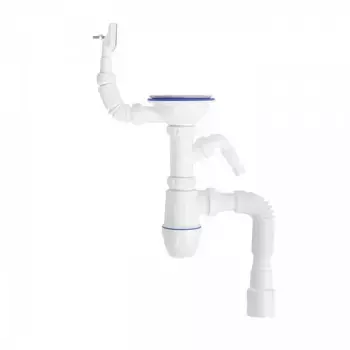 Сифон для мойки IDDIS Kitchen Line с переливом и отводом