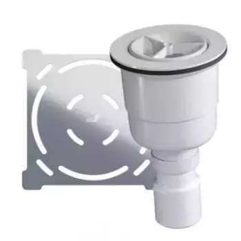 Сифон для поддонов RGW вертикальный белый